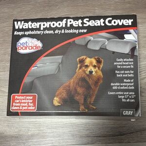 Gray Waterproof Pet Seat Cover